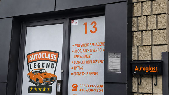 in-shop auto glass repair and replacement service in Burlington by Autoglass Legend