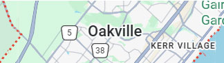 mini map of Oakville